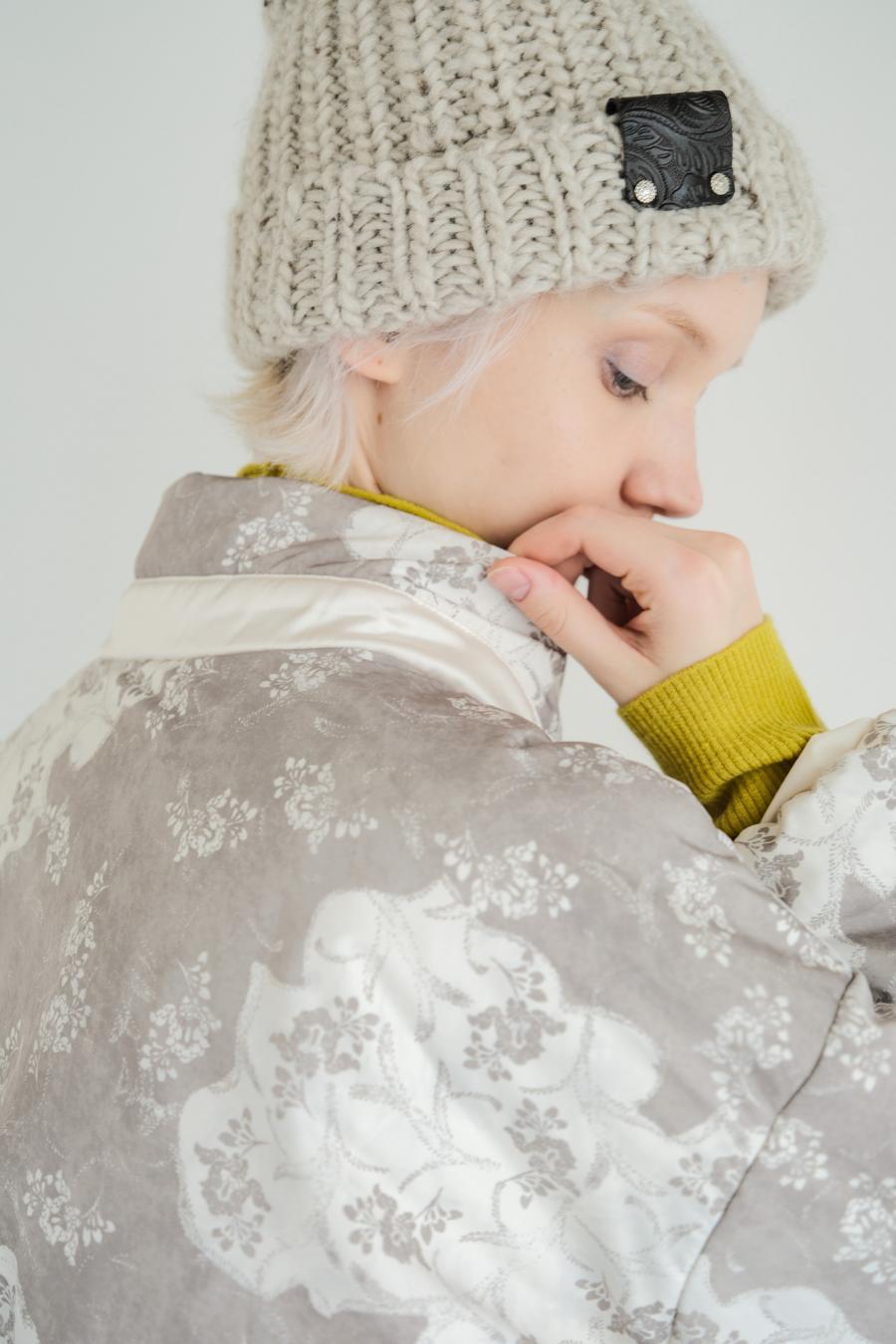 Blur Flower Reversible Blouson