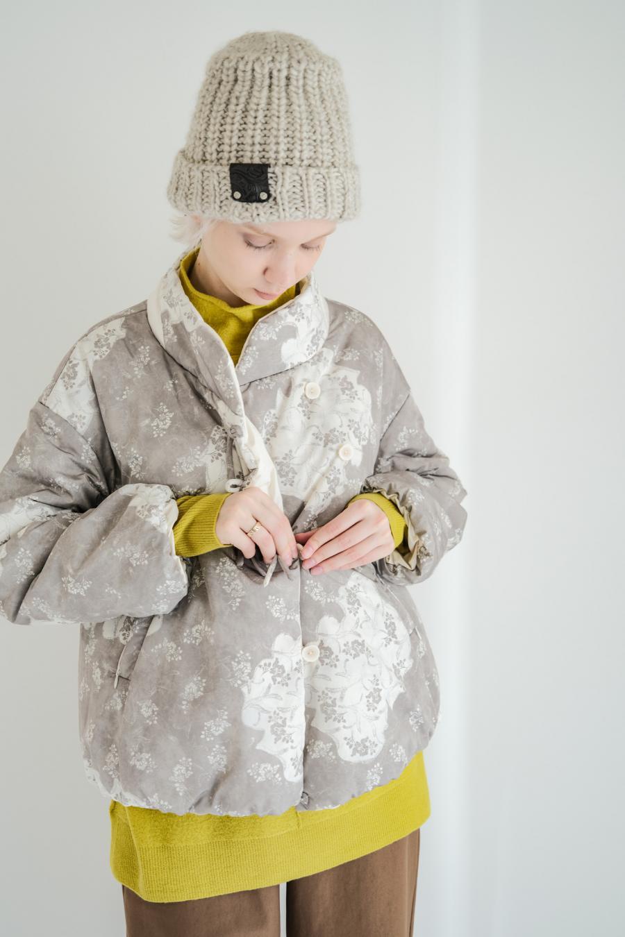 Blur Flower Reversible Blouson
