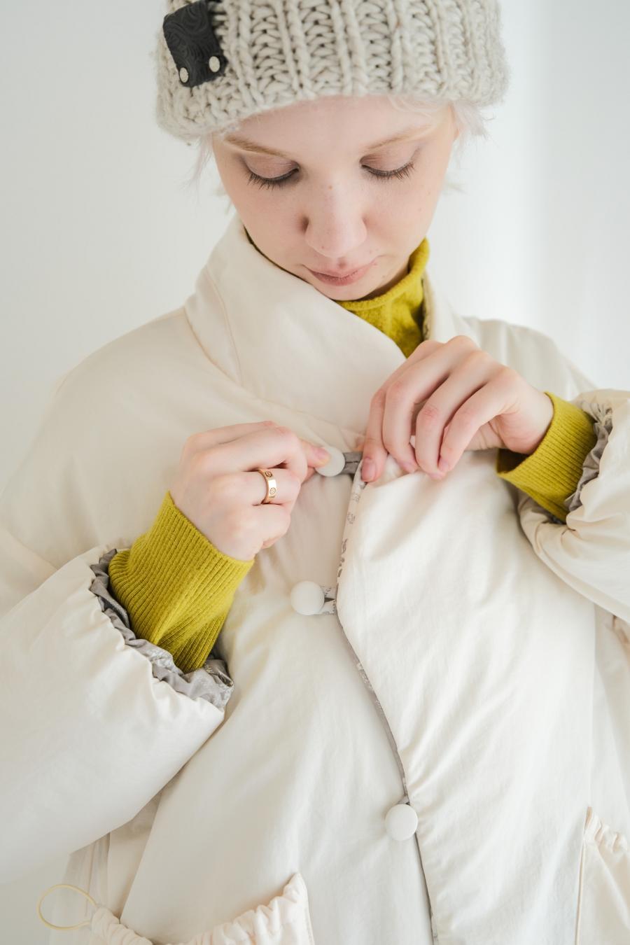 Blur Flower Reversible Blouson