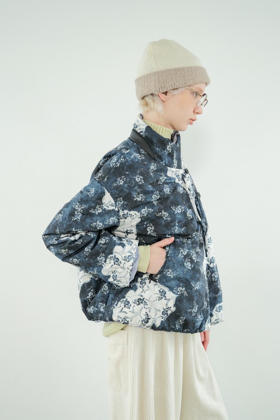Blur Flower Reversible Blouson