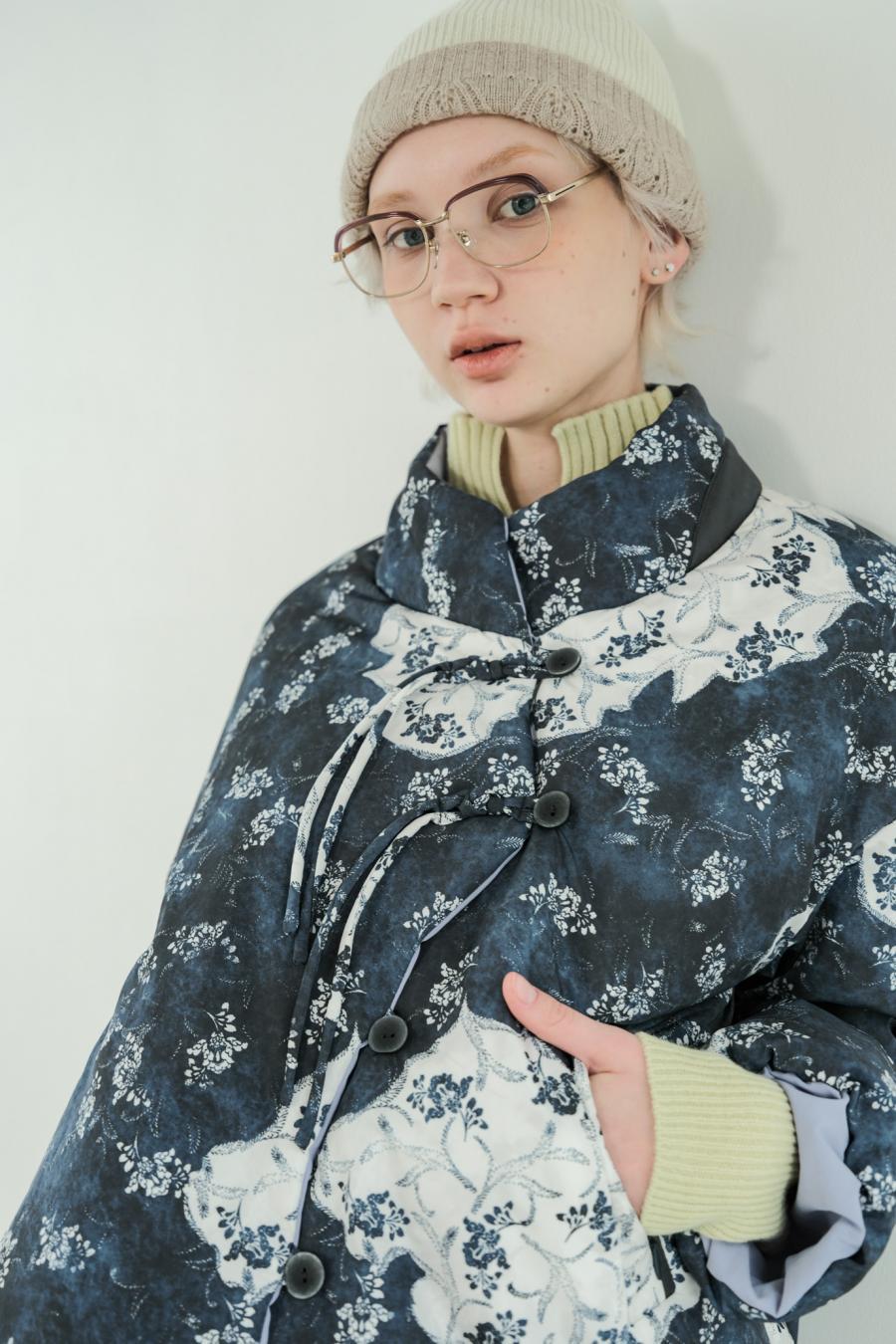 Blur Flower Reversible Blouson