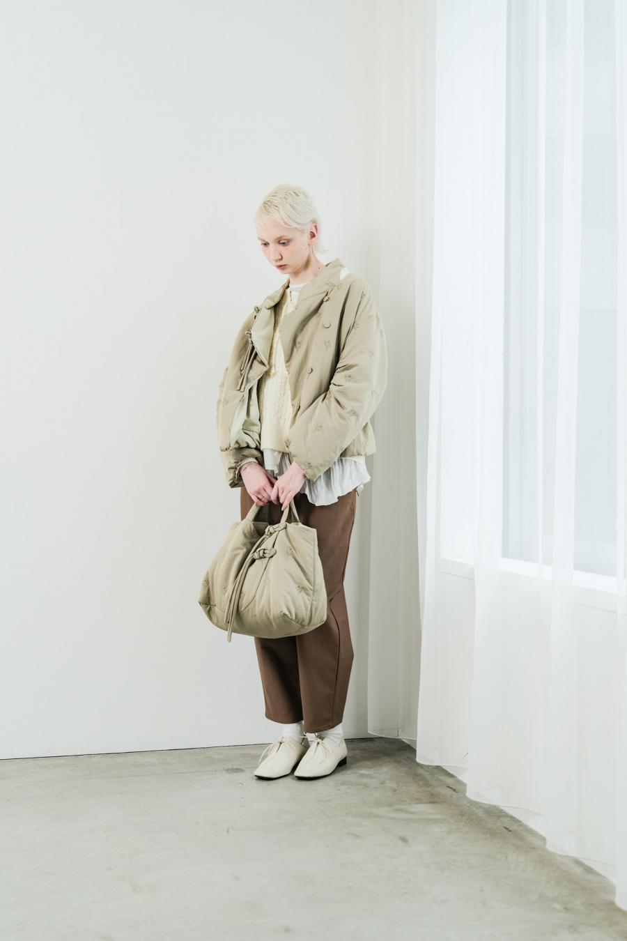 Tube Knot Embroidered Reversible Jacket