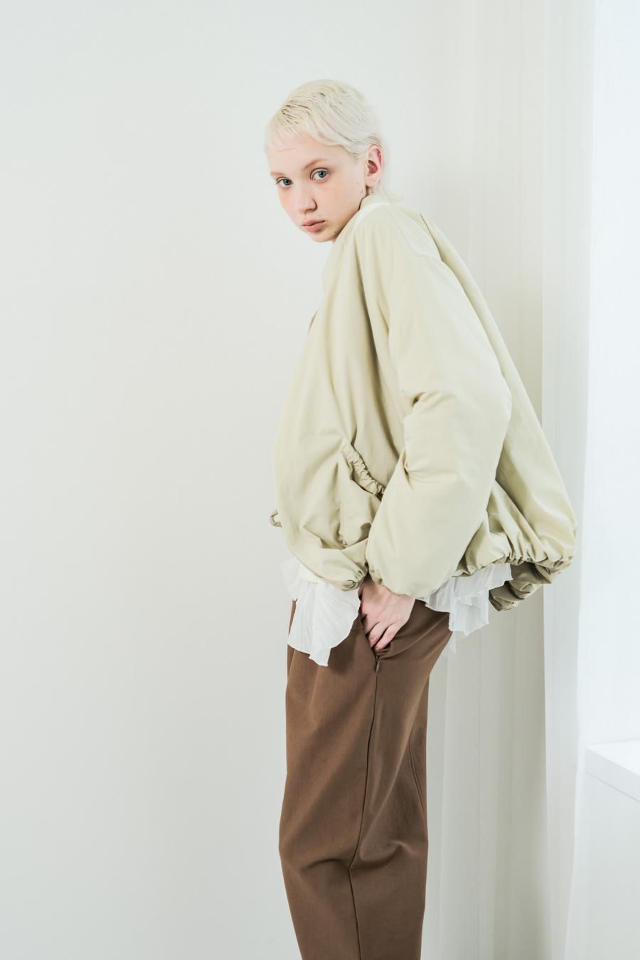 Tube Knot Embroidered Reversible Jacket
