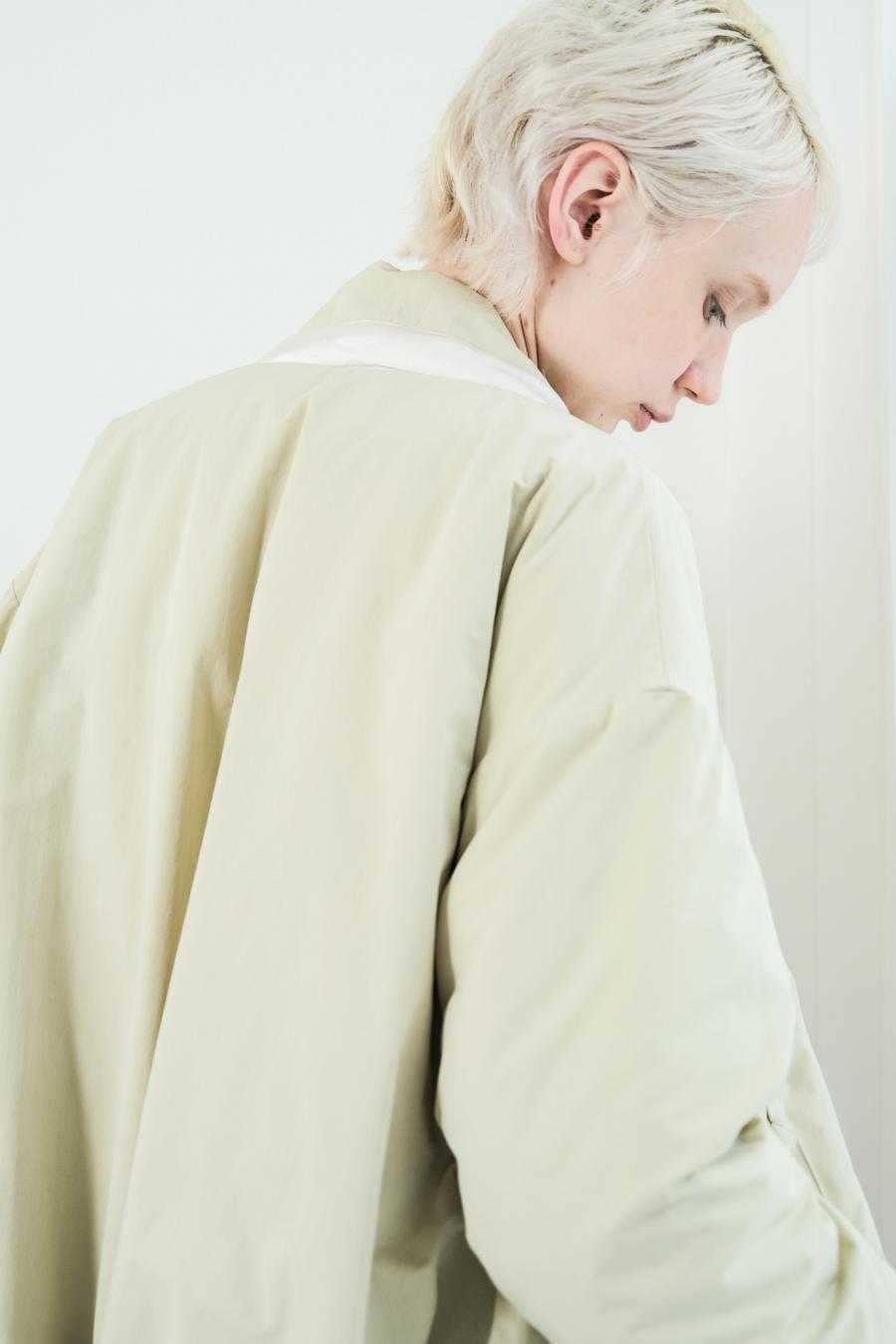 Tube Knot Embroidered Reversible Jacket
