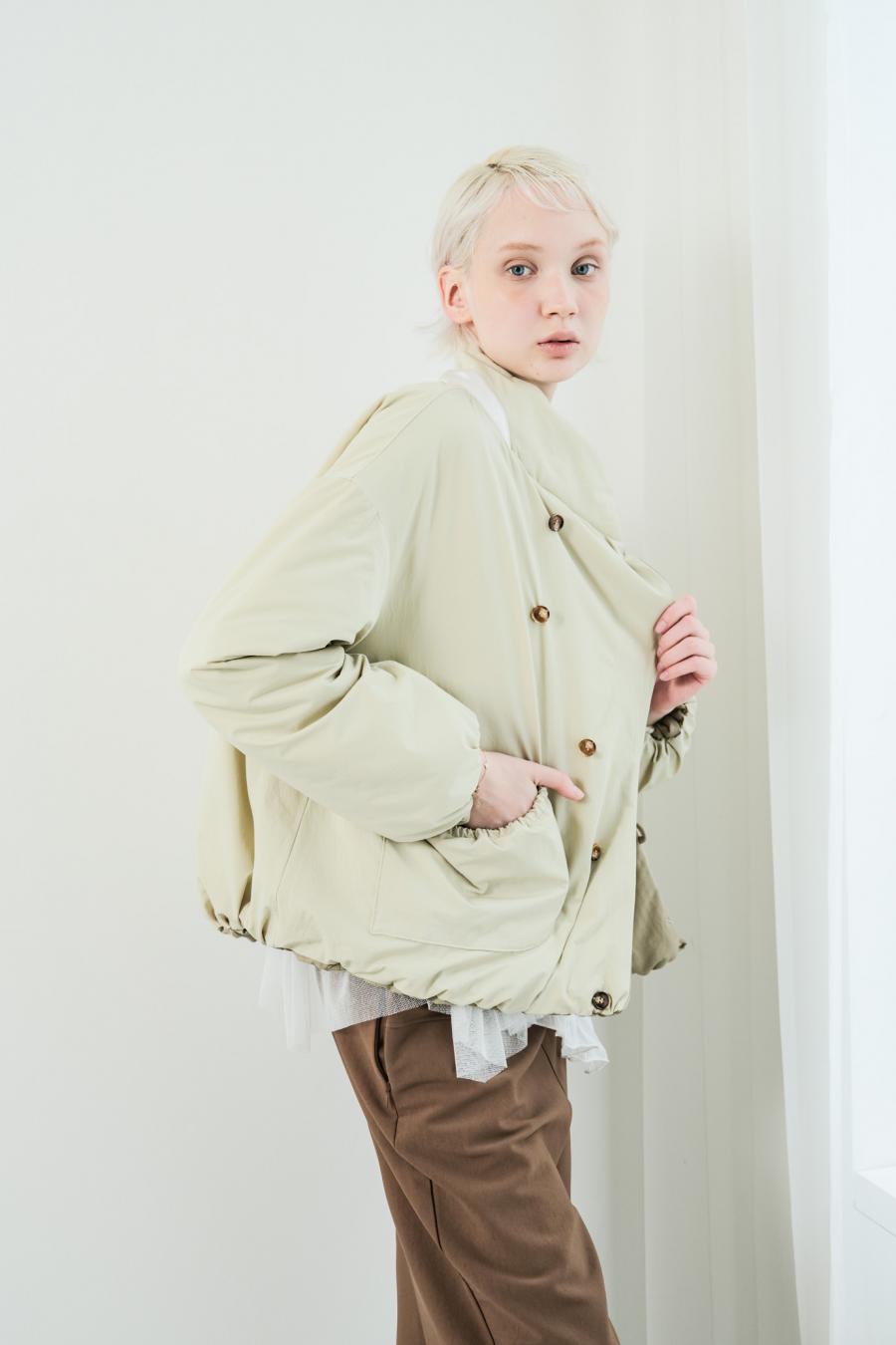 Tube Knot Embroidered Reversible Jacket
