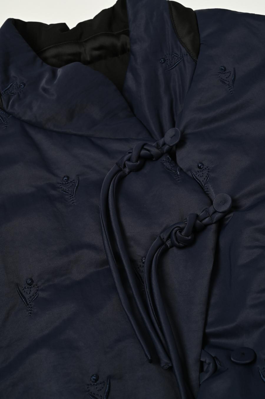 Tube Knot Embroidered Reversible Jacket