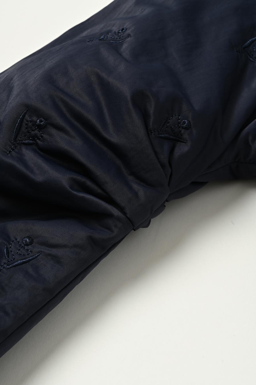 Tube Knot Embroidered Reversible Jacket