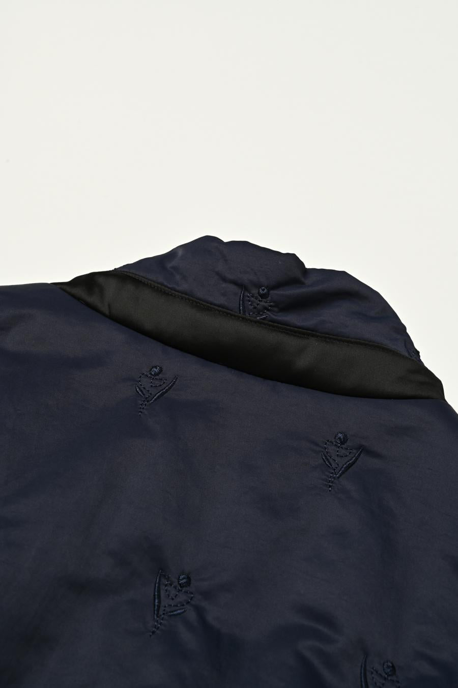 Tube Knot Embroidered Reversible Jacket