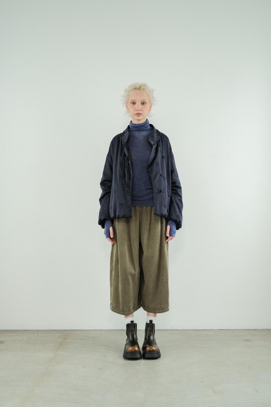 Tube Knot Embroidered Reversible Jacket