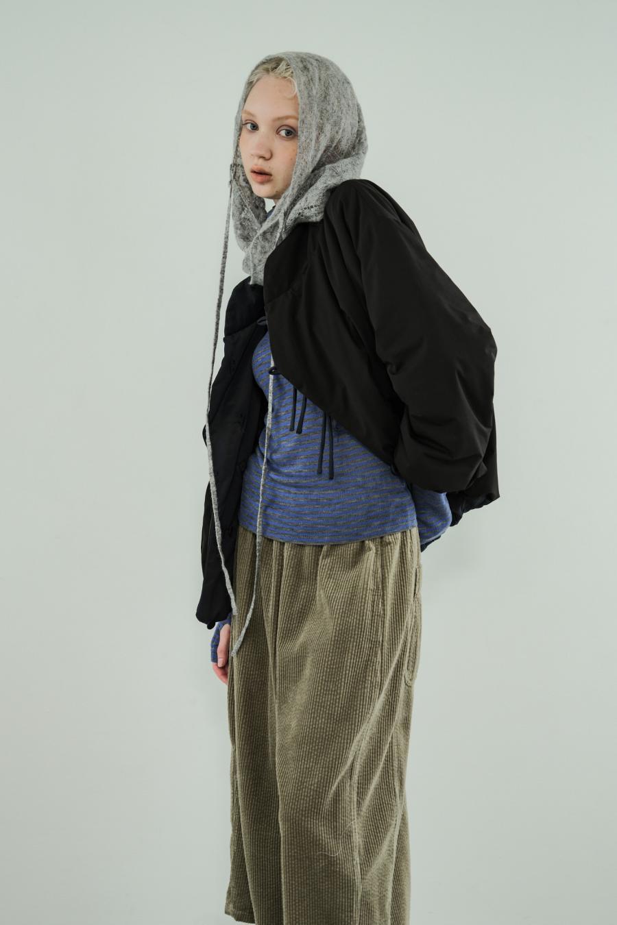 Tube Knot Embroidered Reversible Jacket