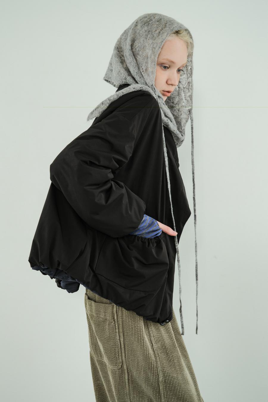 Tube Knot Embroidered Reversible Jacket