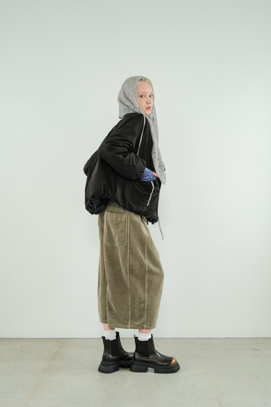 Tube Knot Embroidered Reversible Jacket