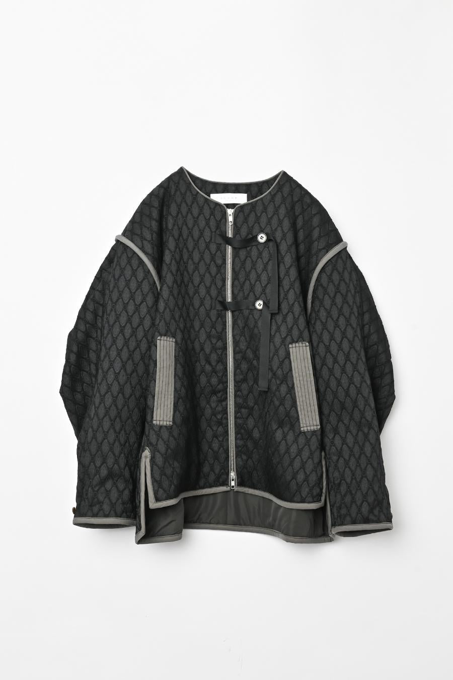 Damask Jacquard Half Jacket