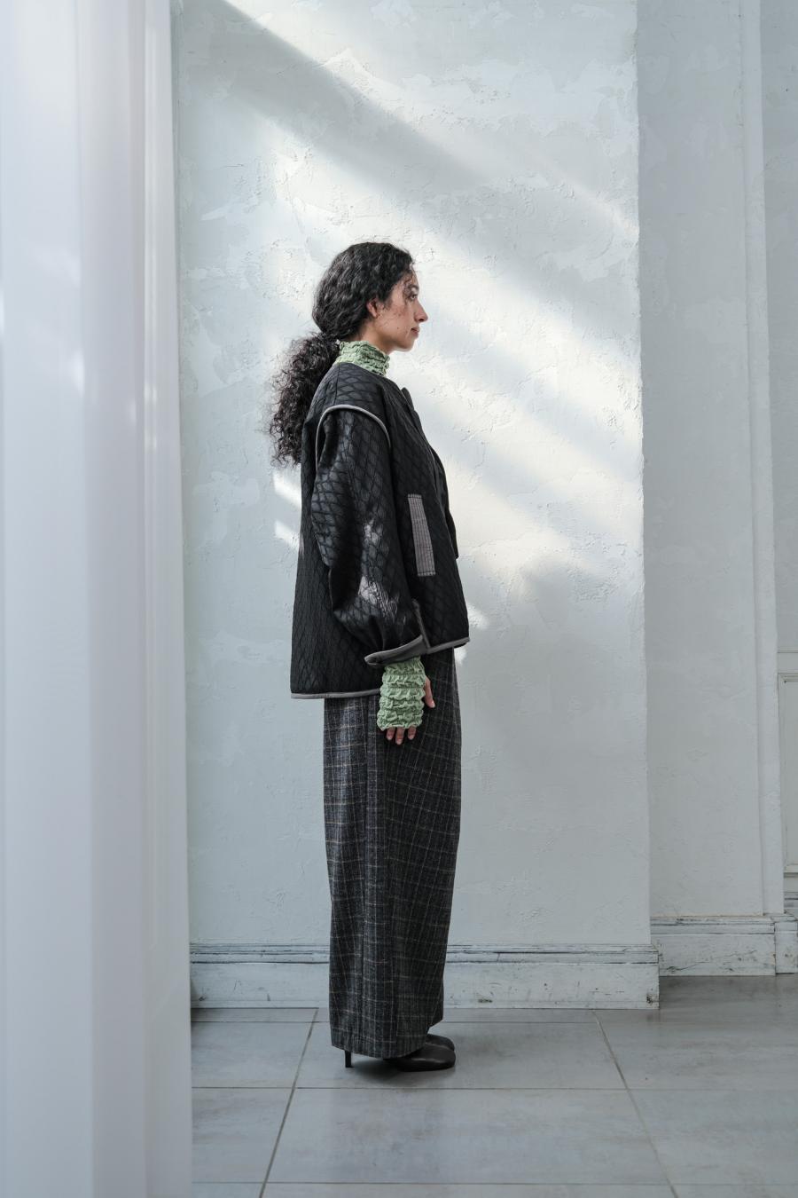 Damask Jacquard Half Jacket