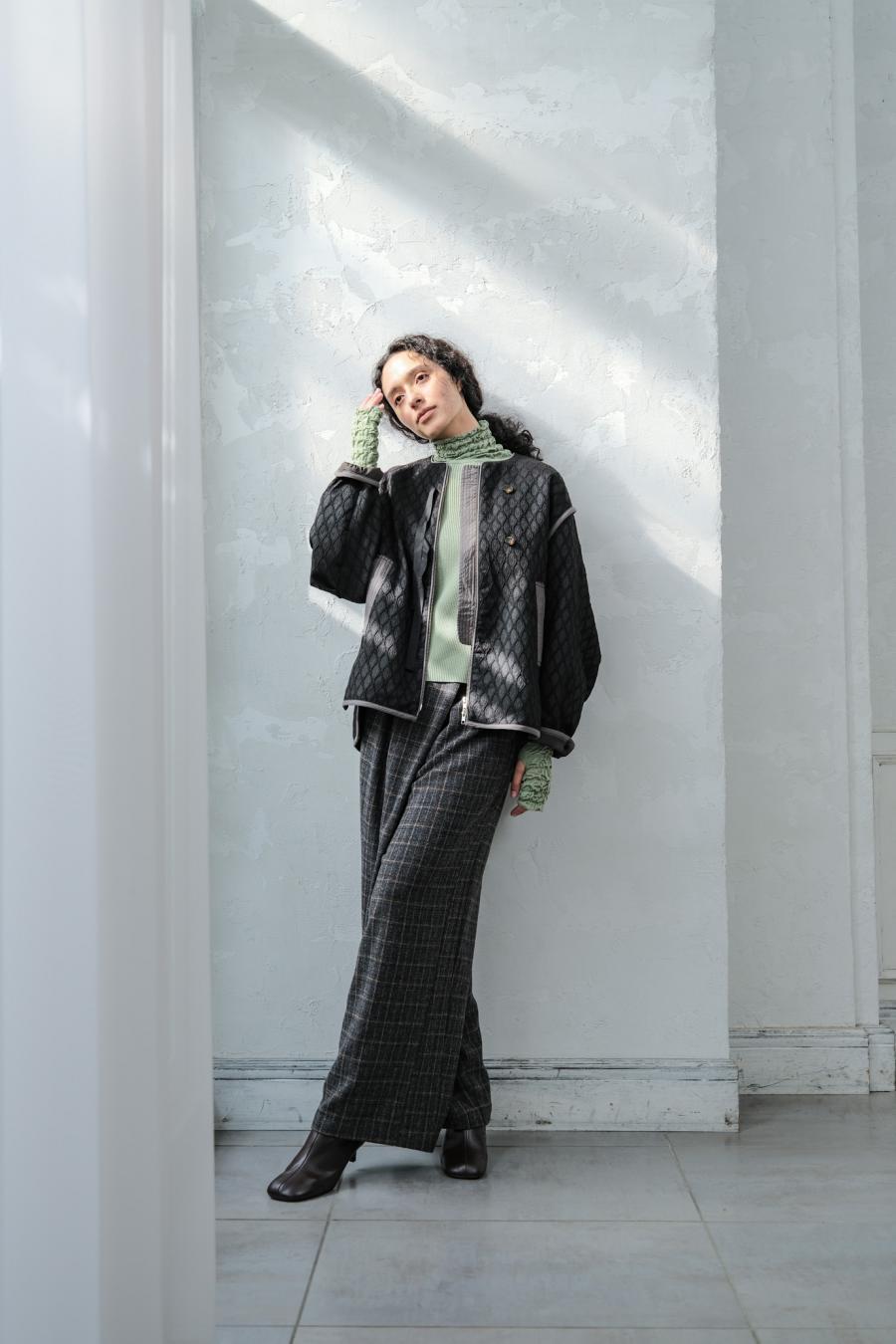 Damask Jacquard Half Jacket
