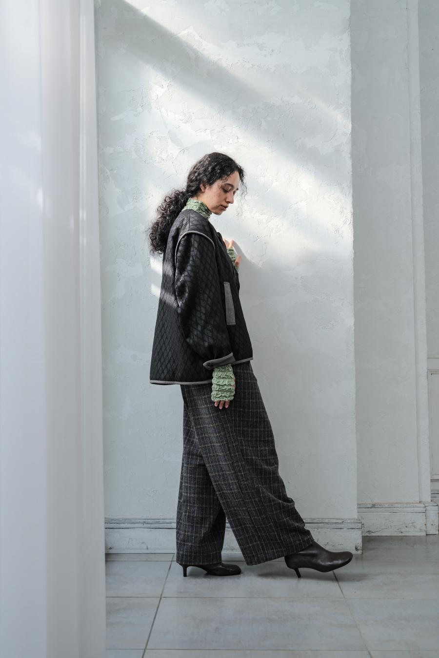 Damask Jacquard Half Jacket