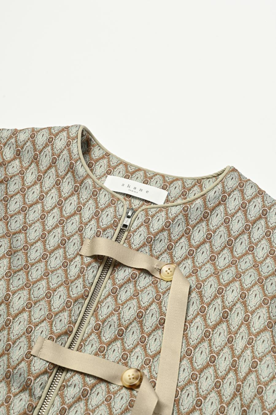 Damask Jacquard Half Jacket