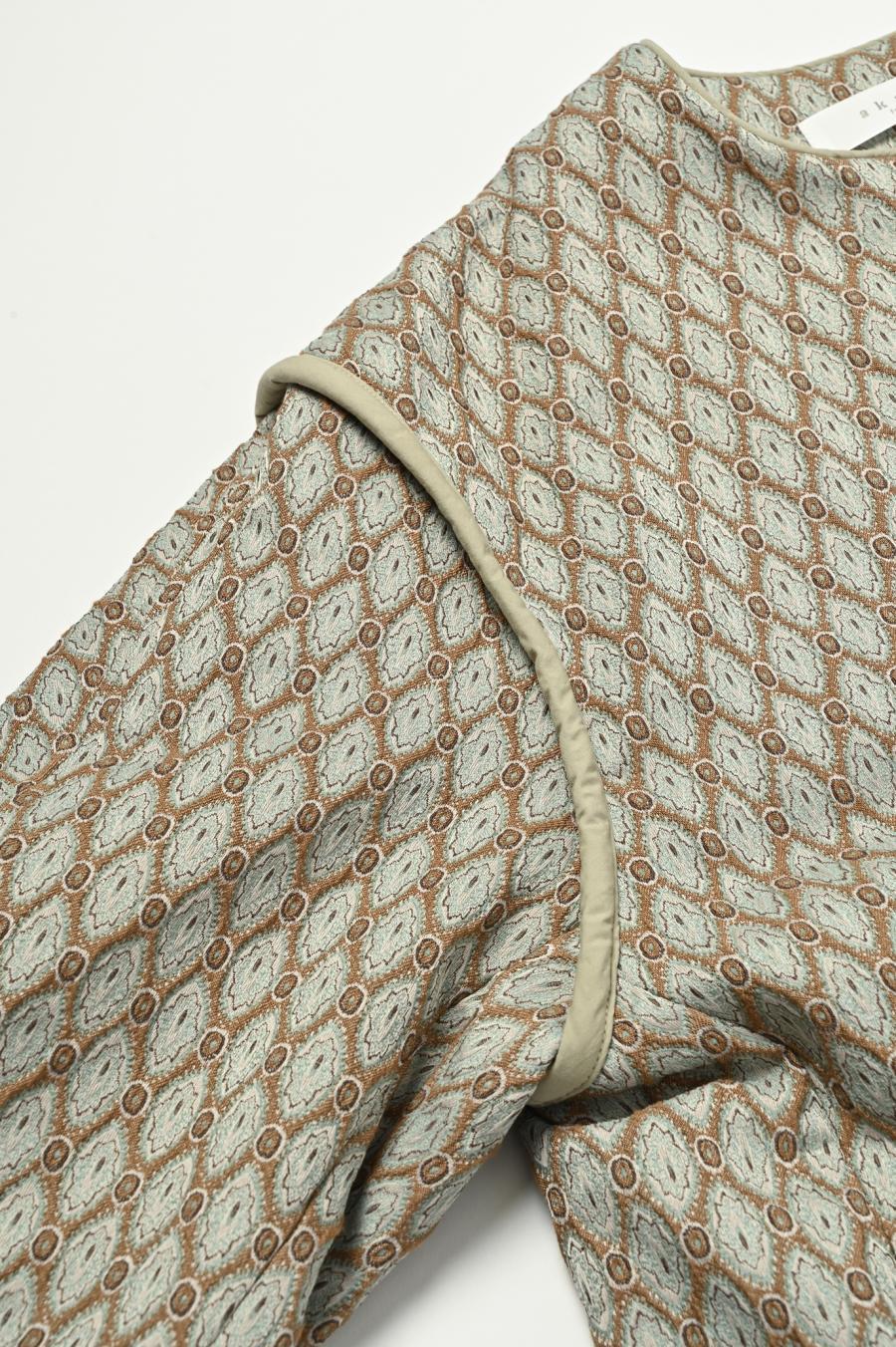Damask Jacquard Half Jacket
