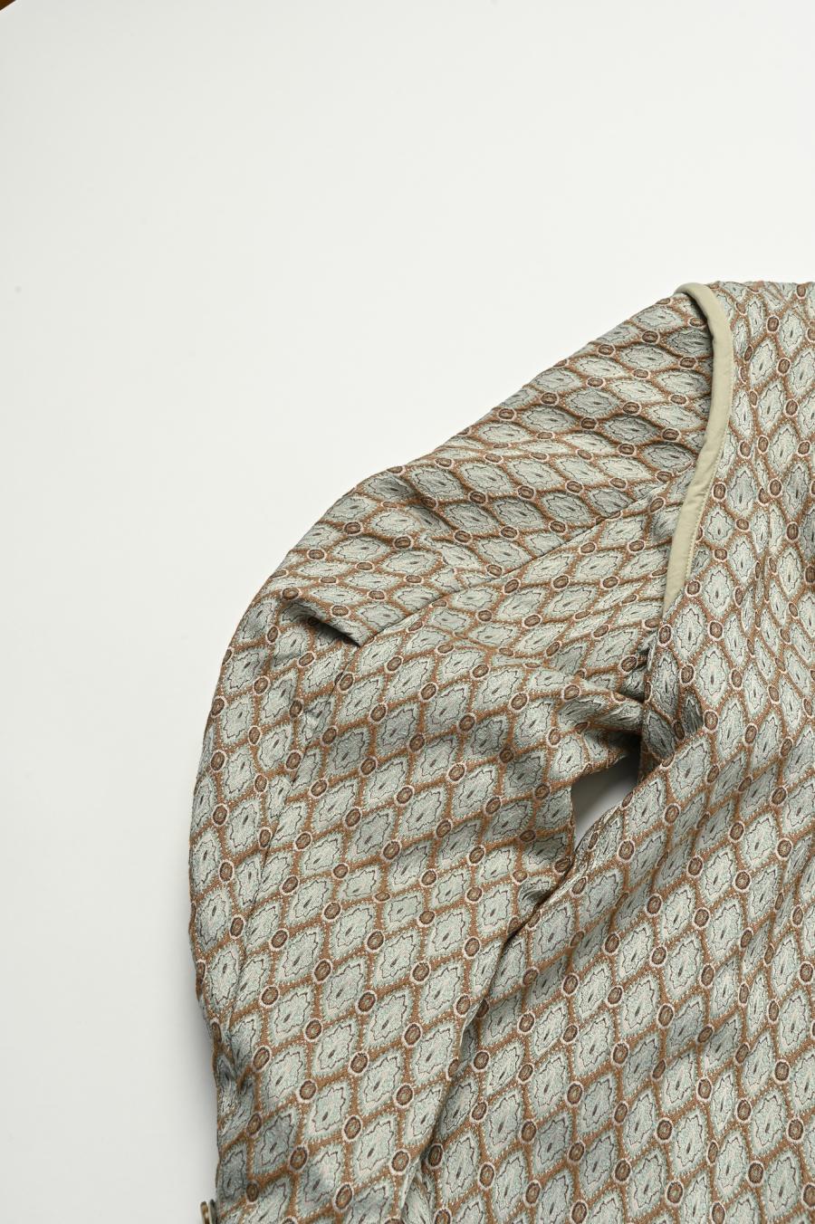 Damask Jacquard Half Jacket