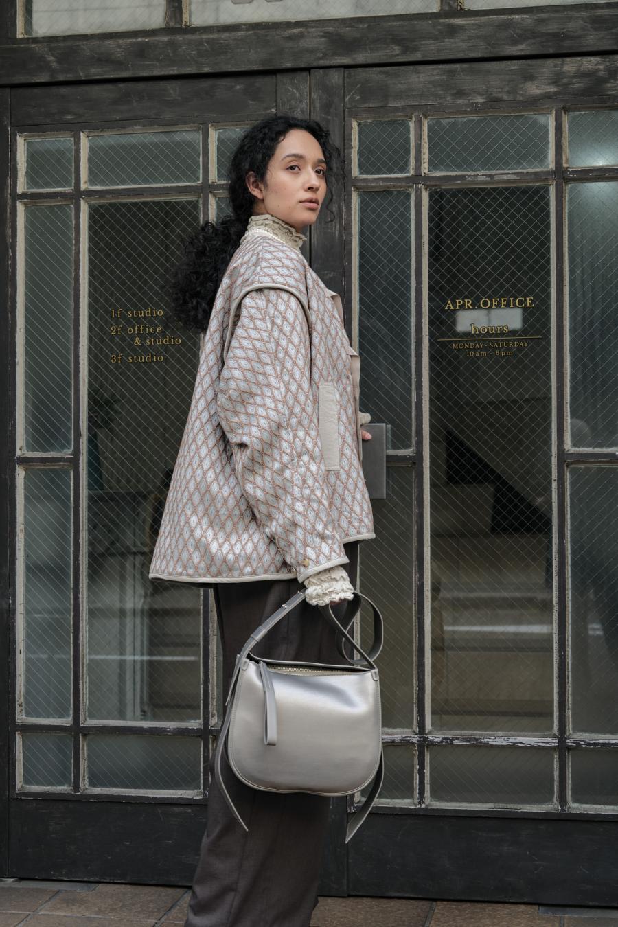 Damask Jacquard Half Jacket