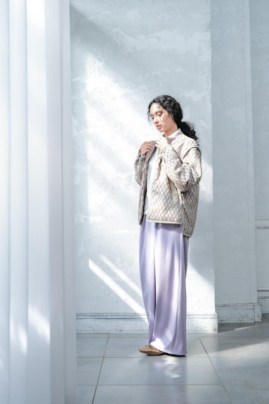 Damask Jacquard Half Jacket