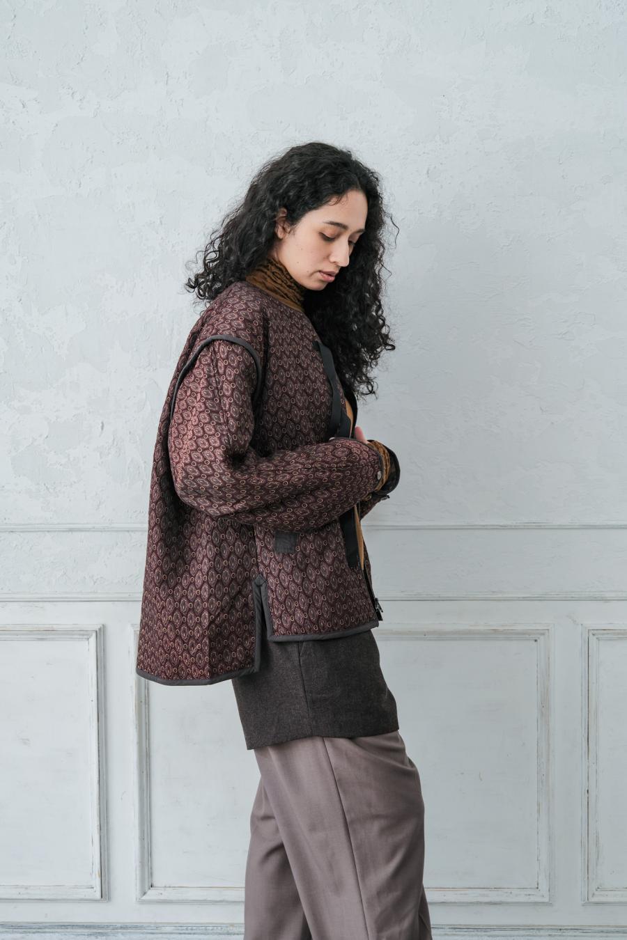 Damask Jacquard Half Jacket