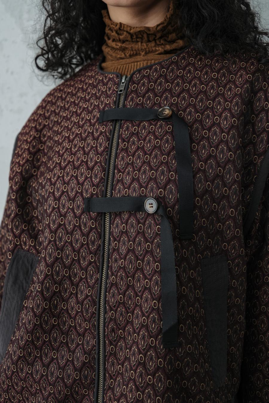 Damask Jacquard Half Jacket