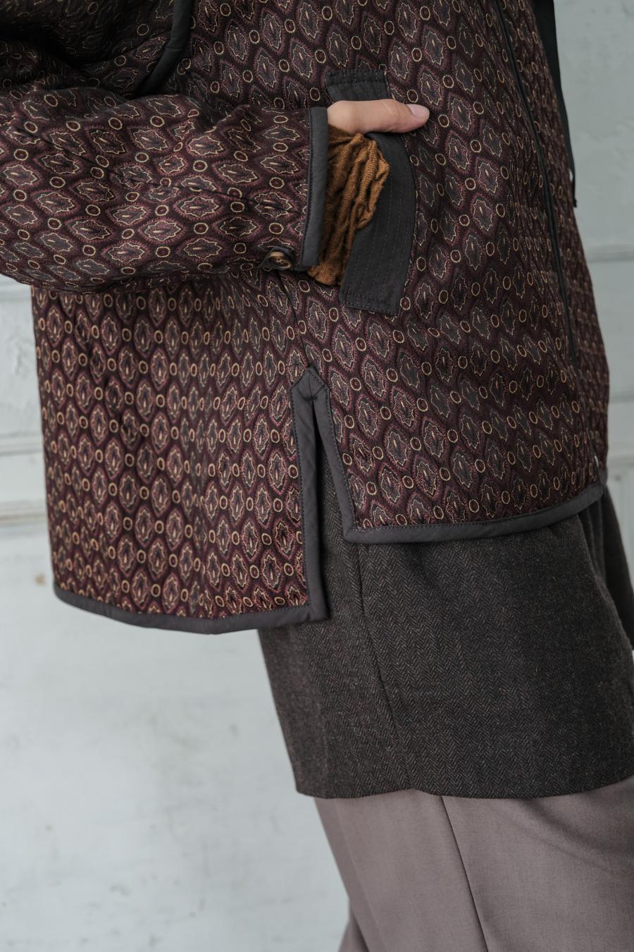Damask Jacquard Half Jacket