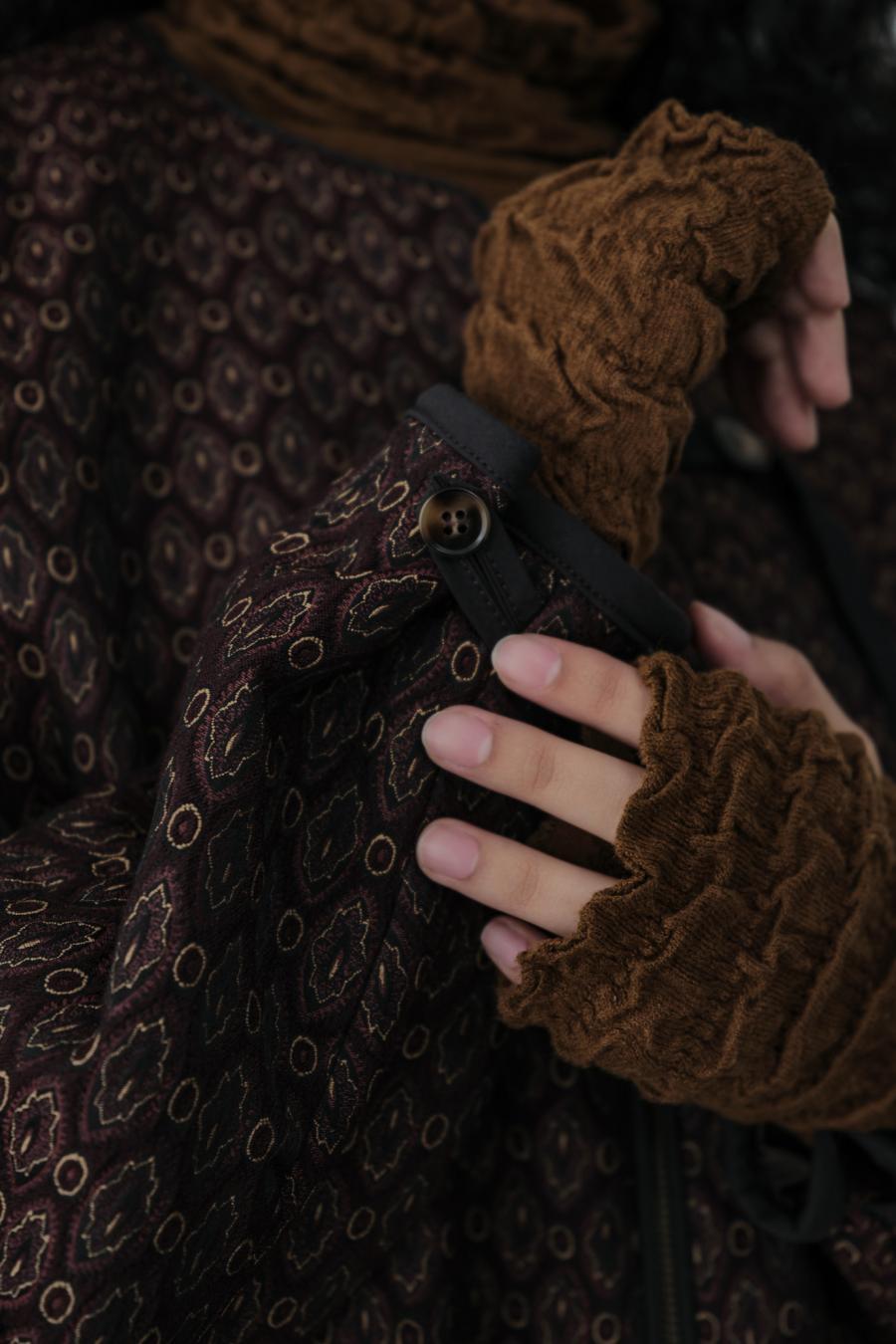 Damask Jacquard Half Jacket