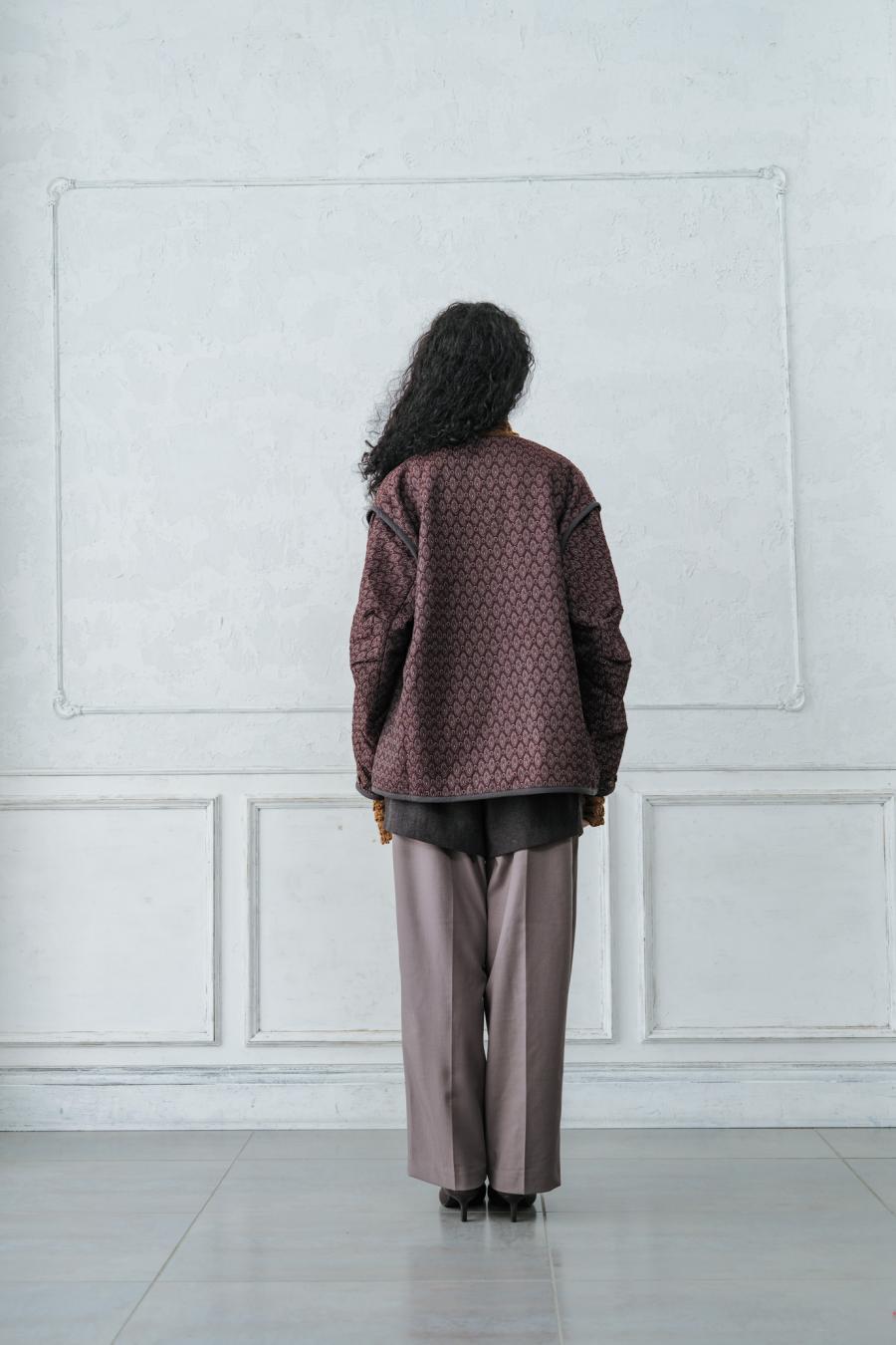 Damask Jacquard Half Jacket