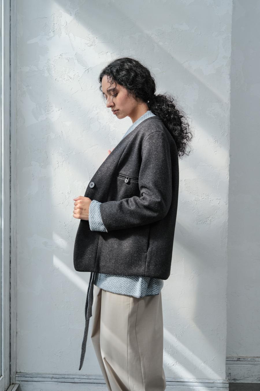 Mannish-Look Jacket