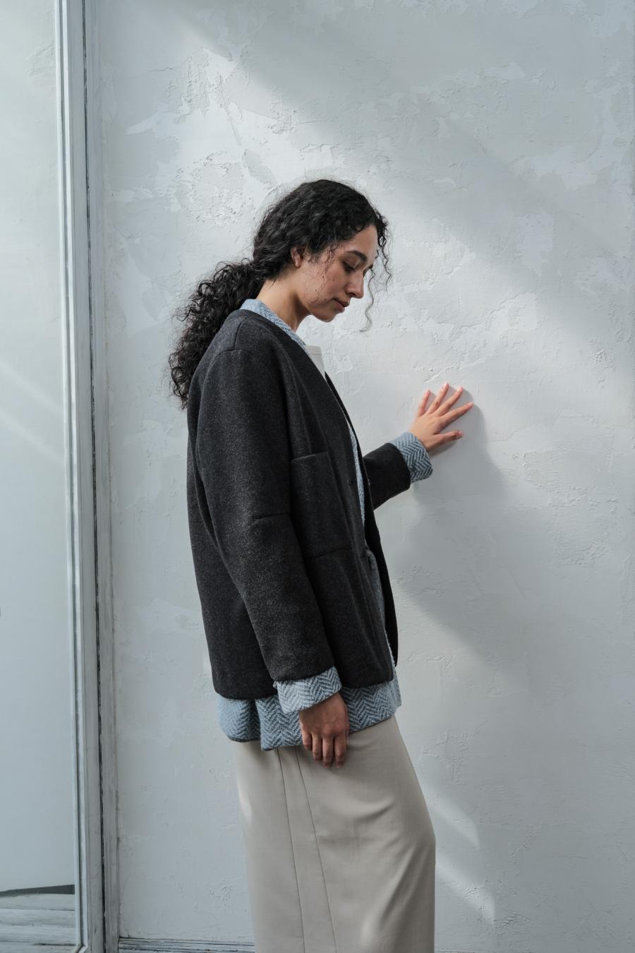 Mannish-Look Jacket