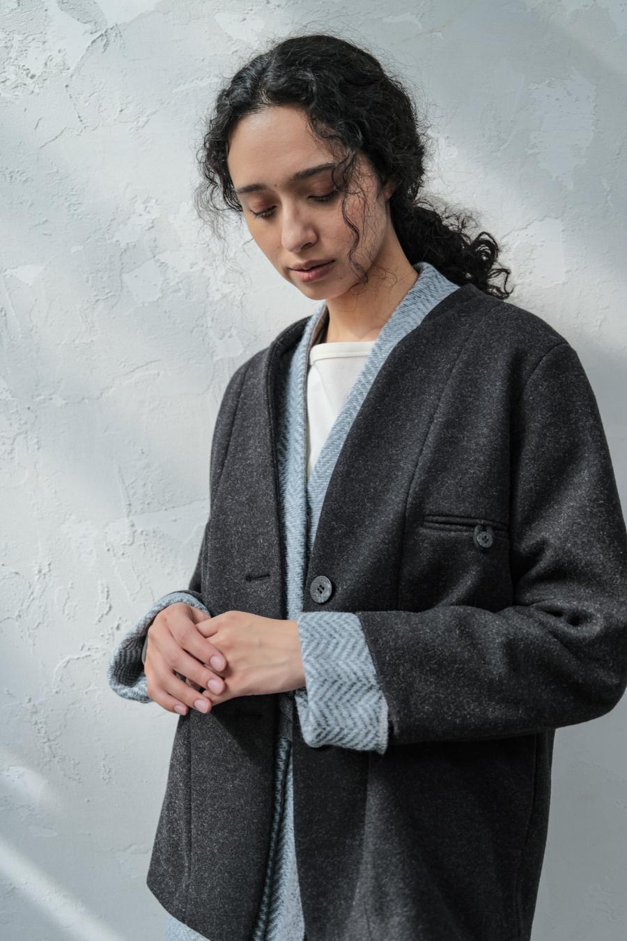 Mannish-Look Jacket