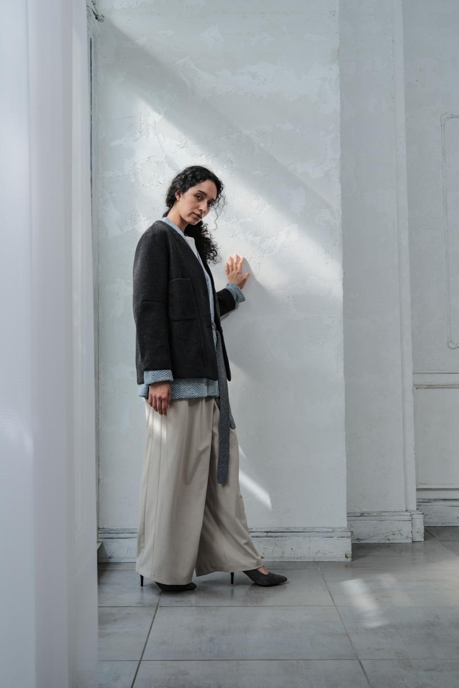 Mannish-Look Jacket