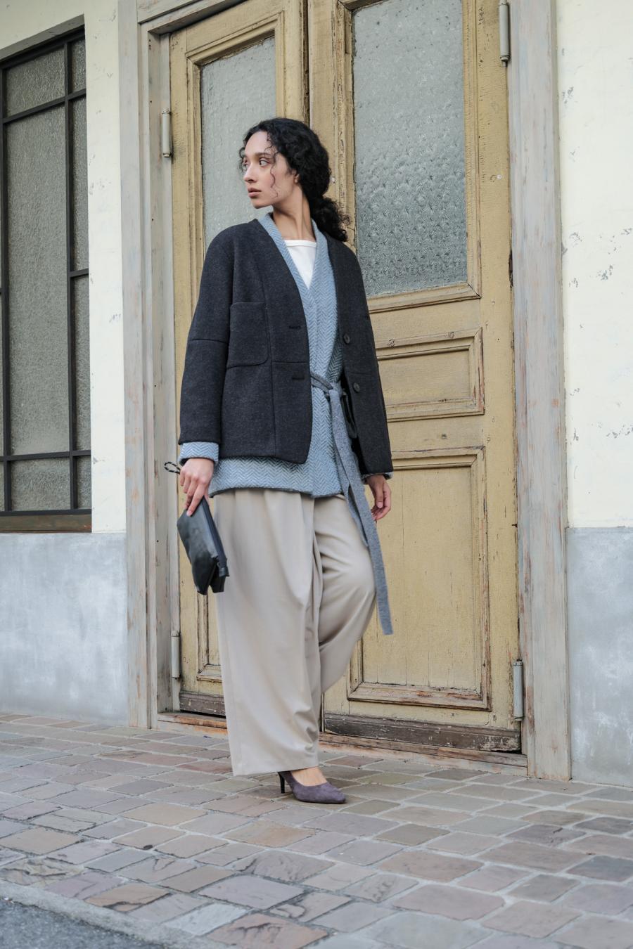 Mannish-Look Jacket