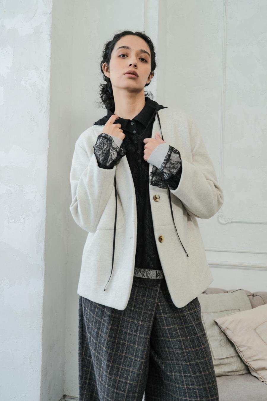 Mannish-Look Jacket