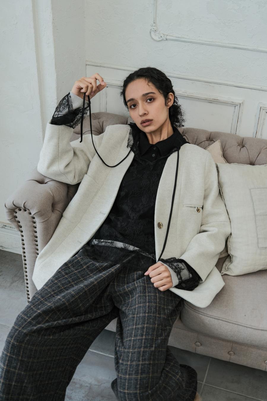 Mannish-Look Jacket