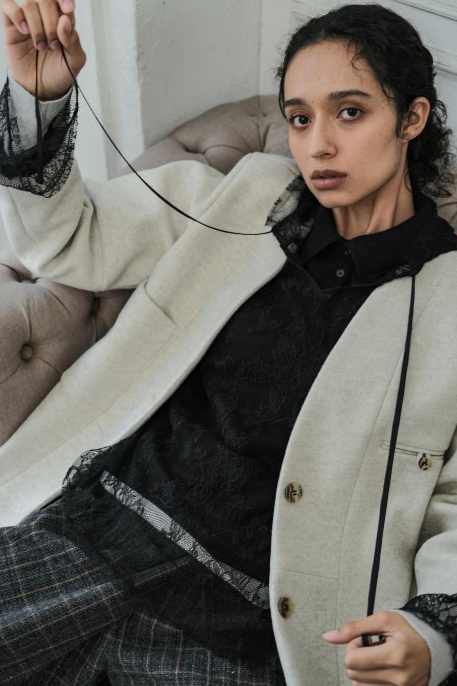 Mannish-Look Jacket