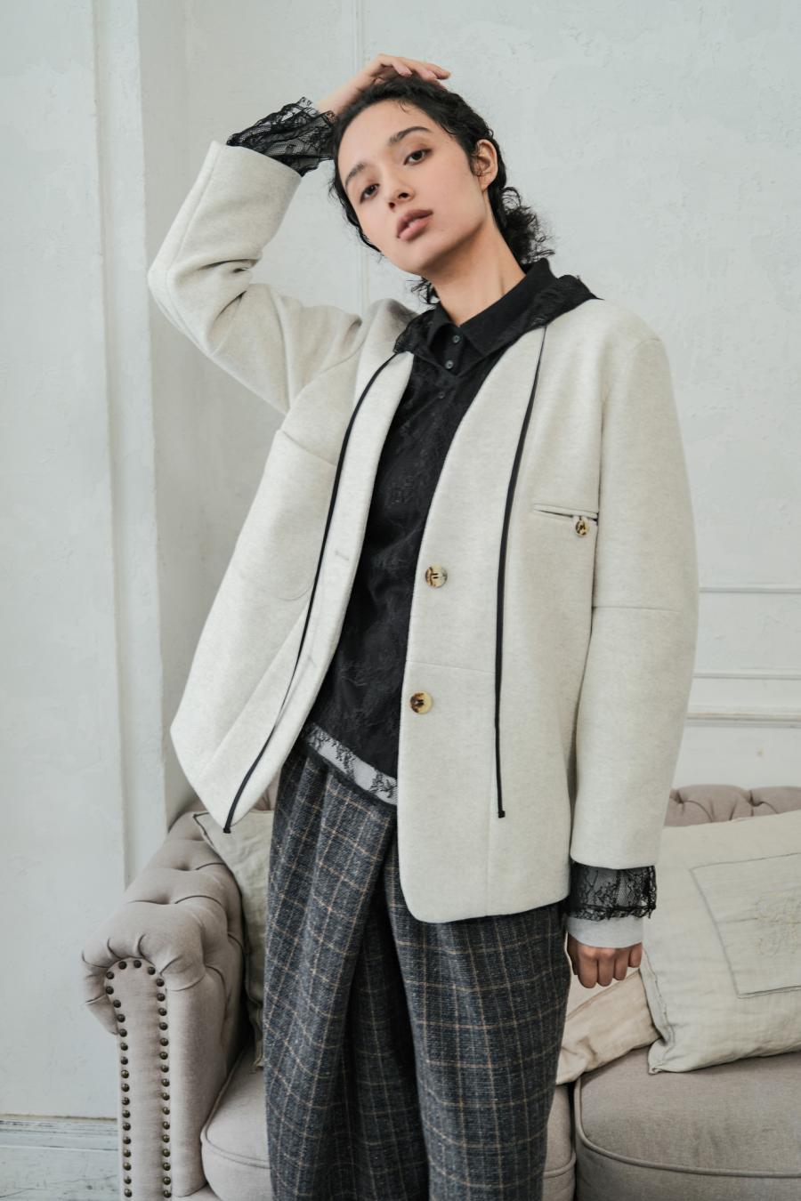 Mannish-Look Jacket