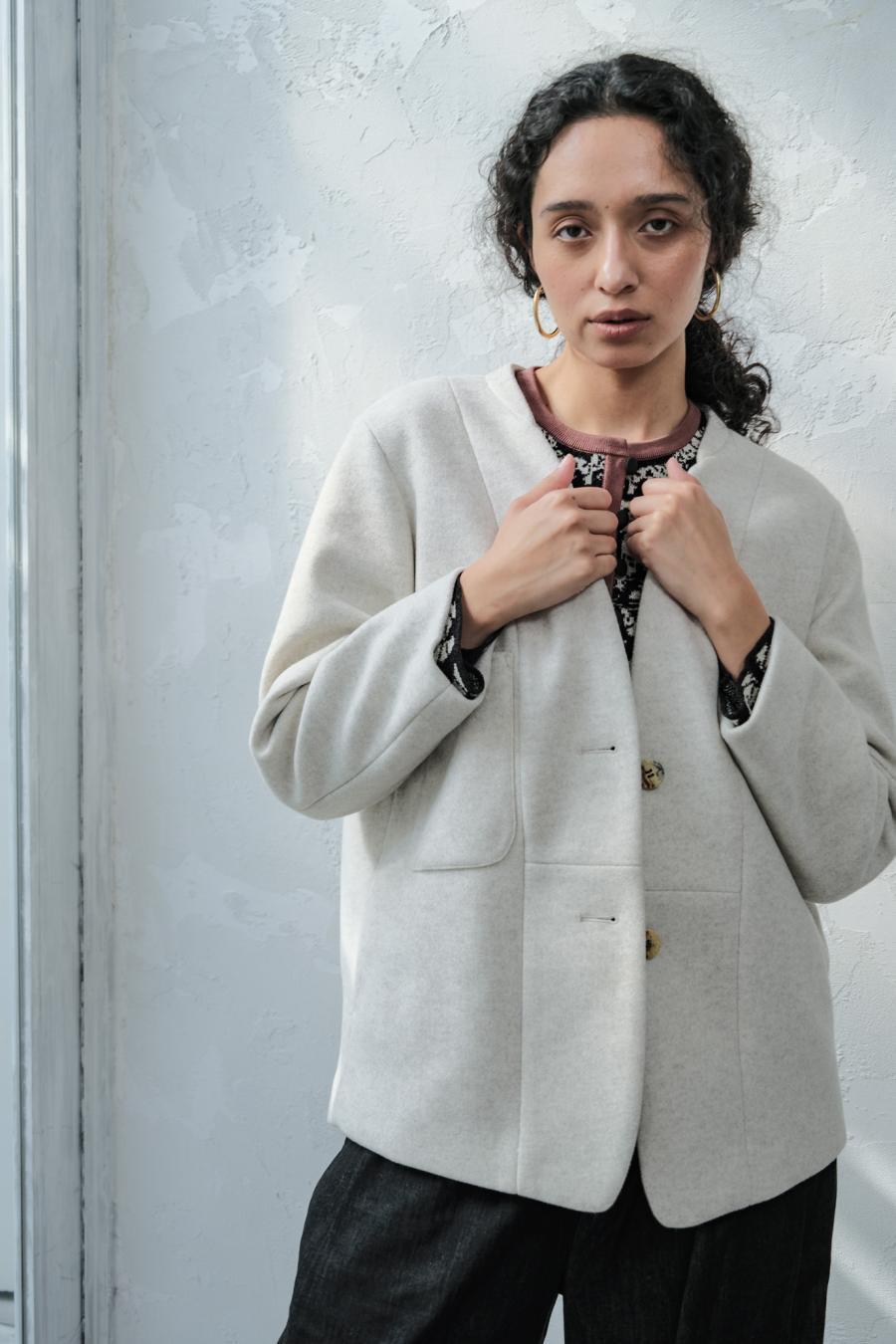 Mannish-Look Jacket