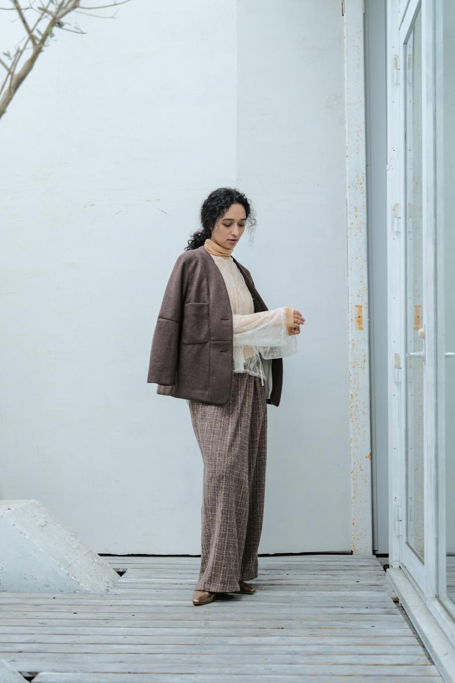 Mannish-Look Jacket