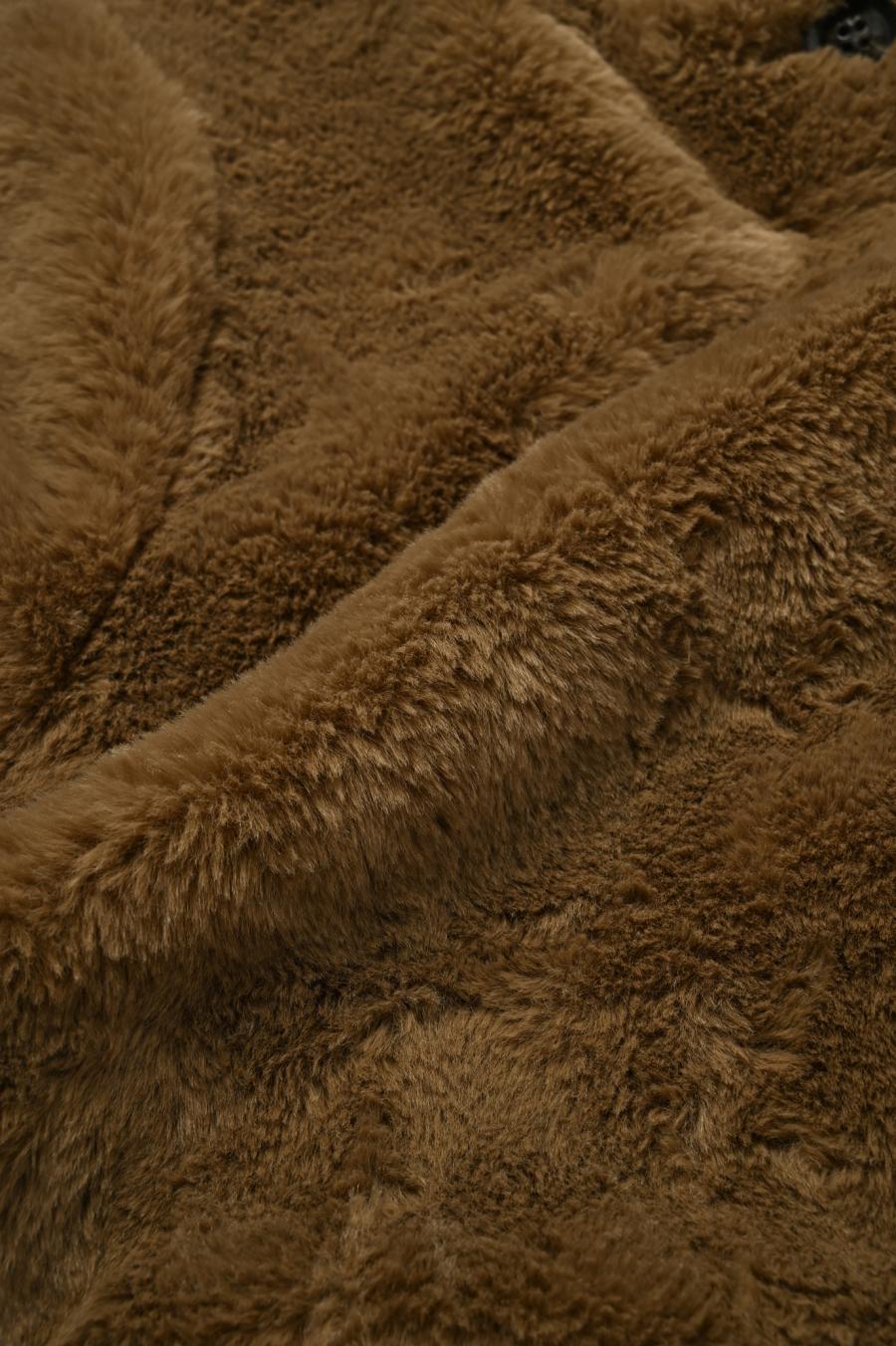 Faux Fur Paneled Jacket