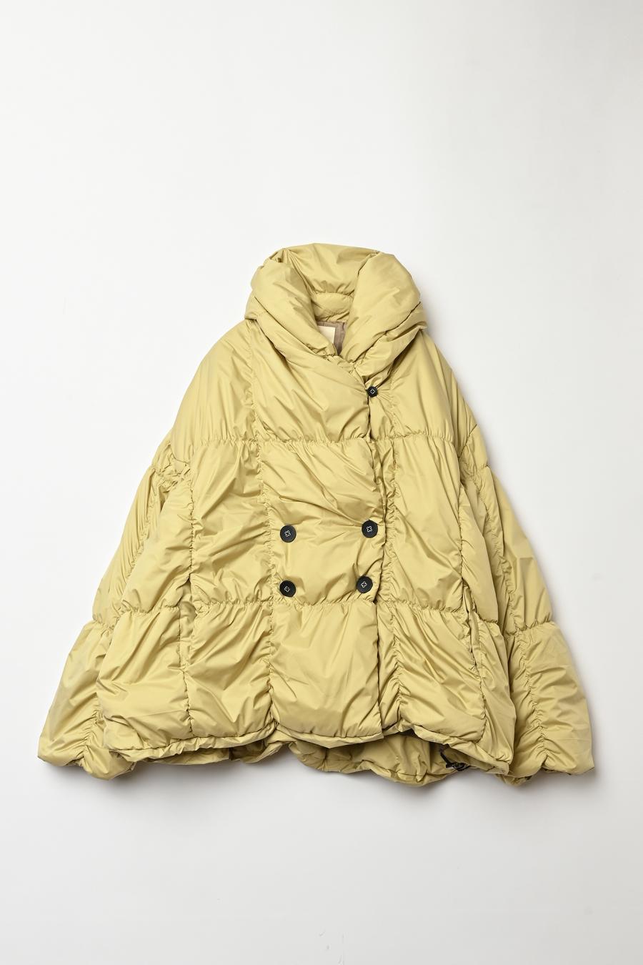 Shirred Lightweight Padded Coat