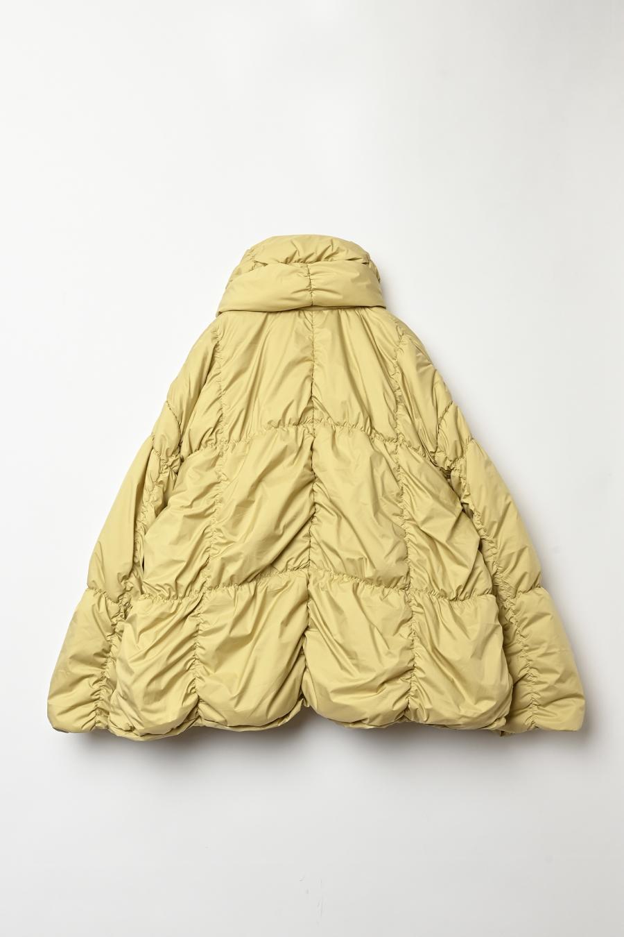 Shirred Lightweight Padded Coat