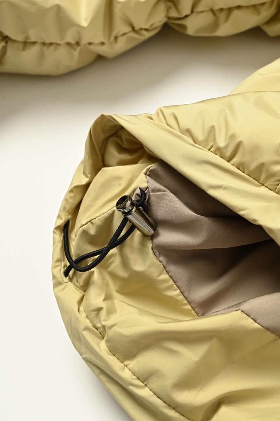 Shirred Lightweight Padded Coat