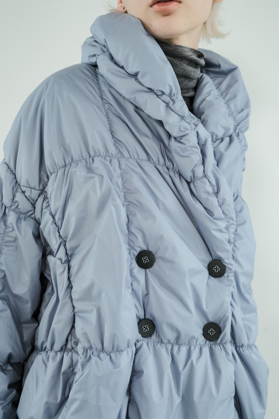 Shirred Lightweight Padded Coat
