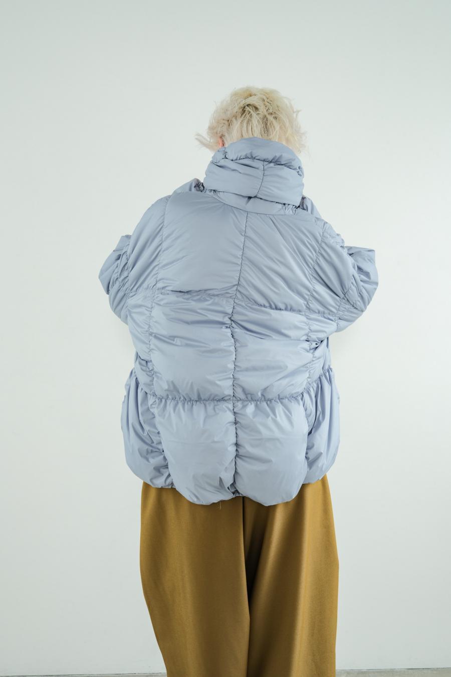 Shirred Lightweight Padded Coat