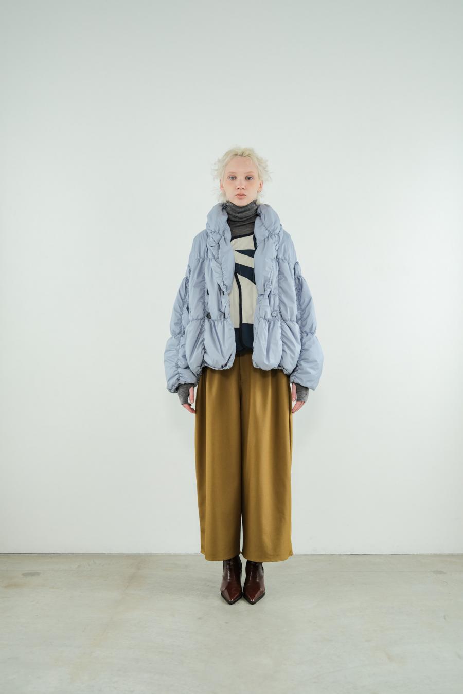 Shirred Lightweight Padded Coat