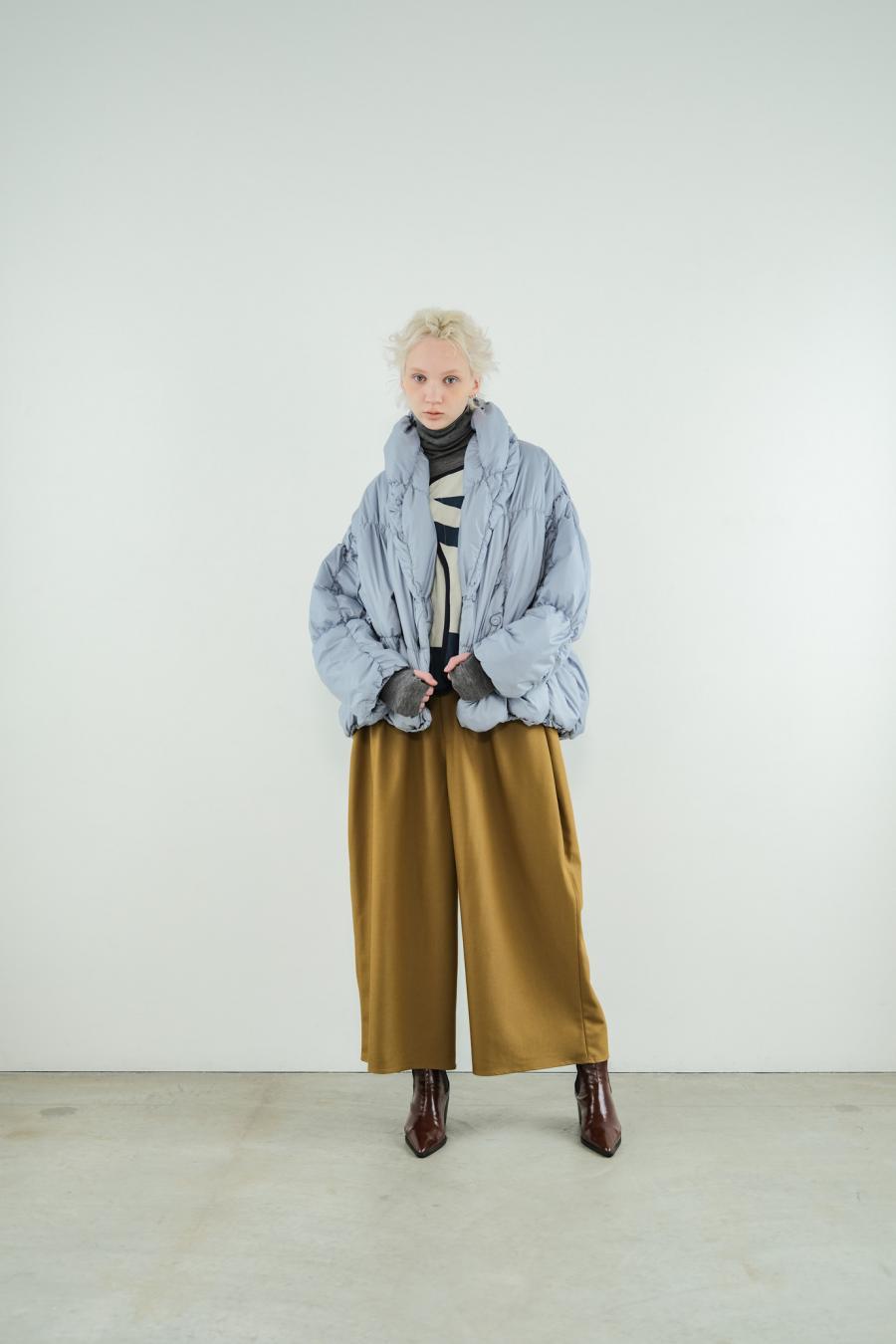 Shirred Lightweight Padded Coat