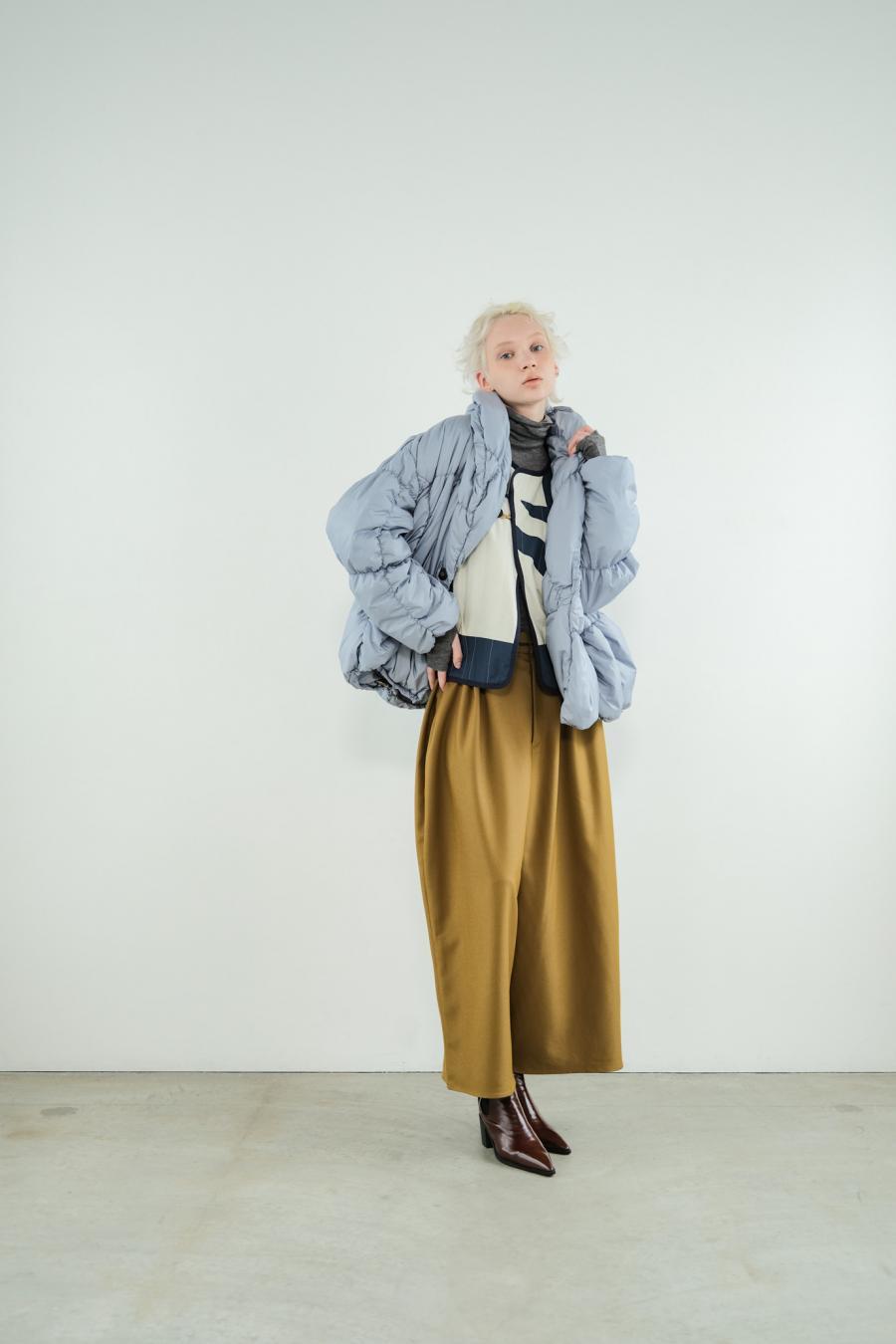 Shirred Lightweight Padded Coat